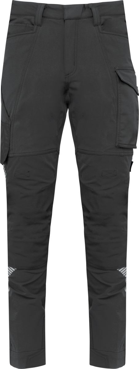 Levně Unisex strečové pracovní kalhoty - dark grey