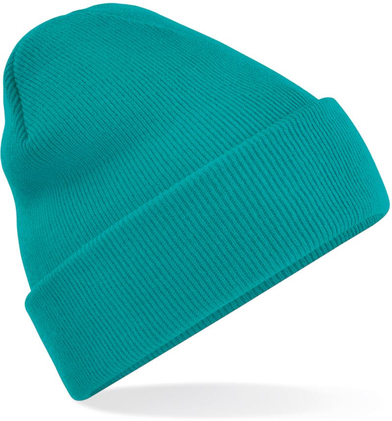 Levně Pletená čepice "Original" - emerald