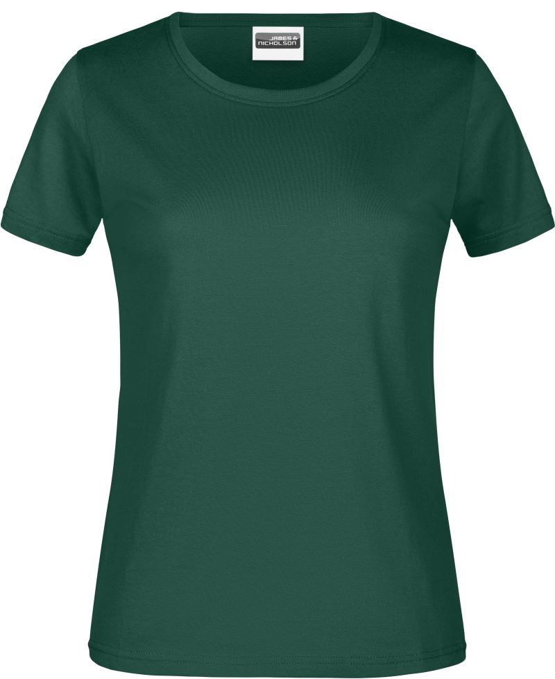 Levně Dámské tričko z těžké bavlny - dark green