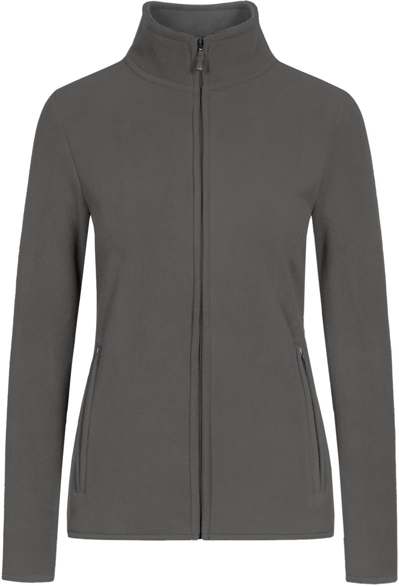 Levně Dámská dvojitá fleecová bunda - steel grey