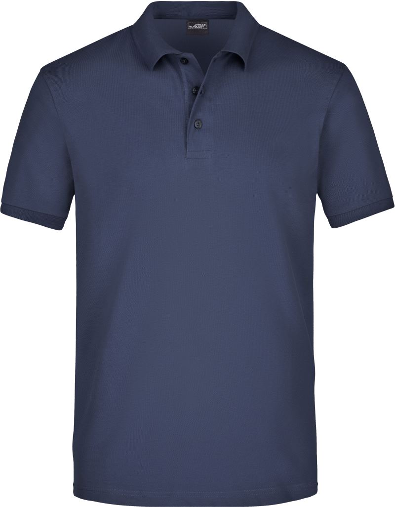 Pánské elastické piqué polo - navy