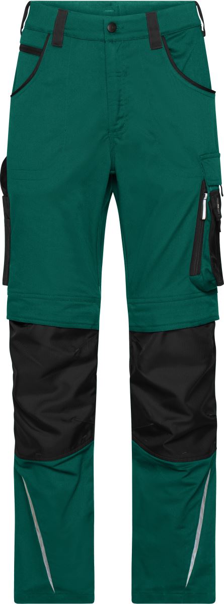 Levně Pracovní kalhoty "Modern Style" - Strong - dark green/black