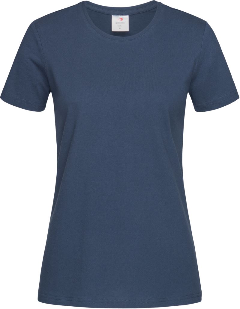 Levně Dámské tričko z těžké bavlny - navy blue