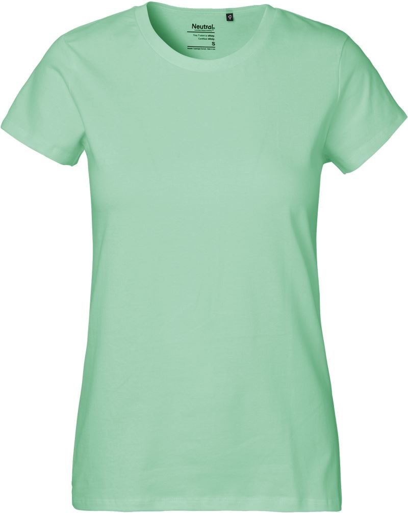 Levně Dámské tričko z těžké bio bavlny - dusty mint