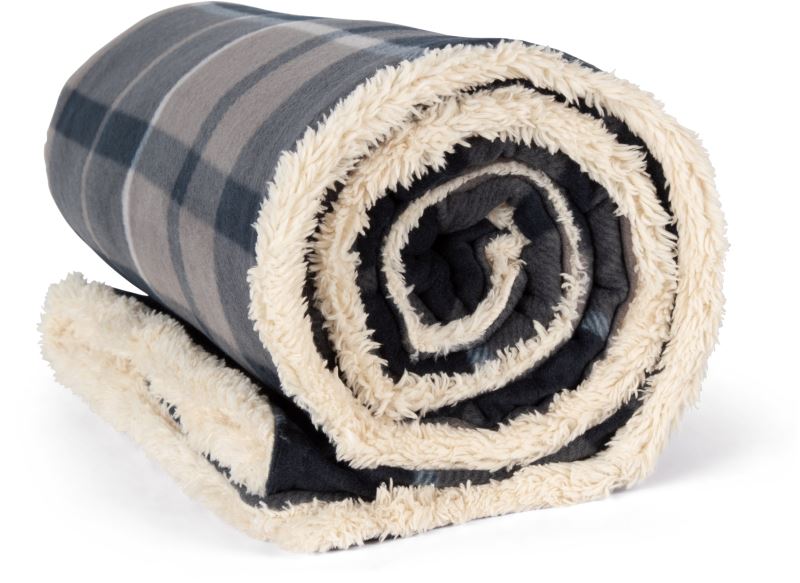 Levně Fleecová deka Sherpa - storm grey/navy