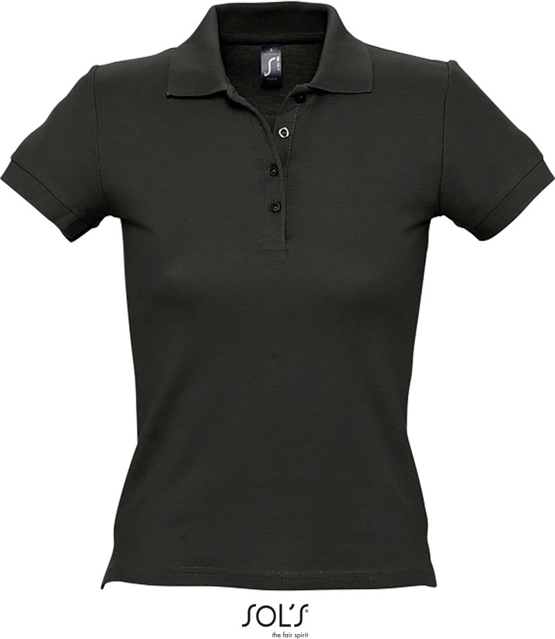 Dámské piqué polo - black