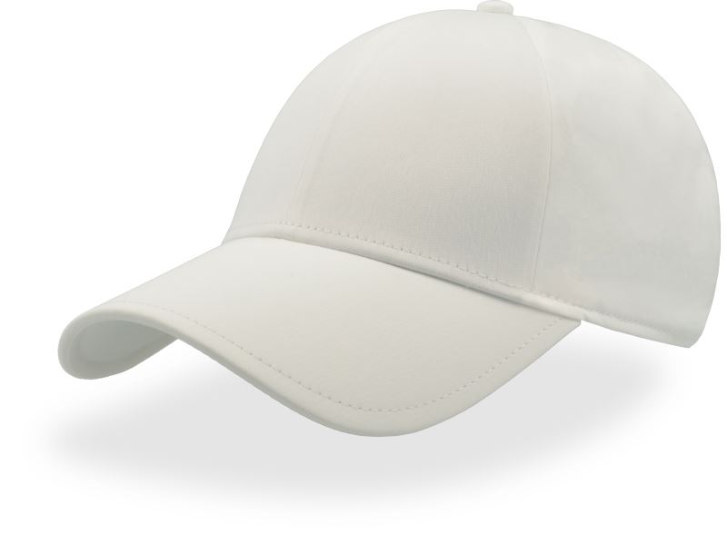 Levně 6 panelová polyesterová elastická kšiltovka - white