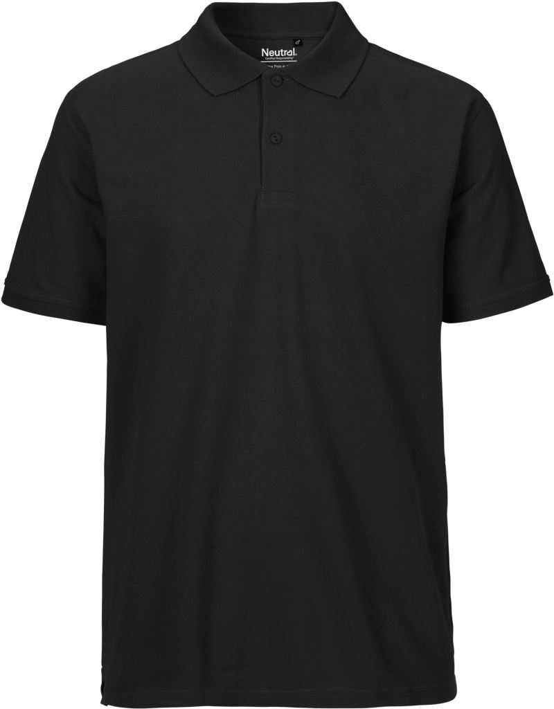 Pánské piqué polo z bio bavlny - black