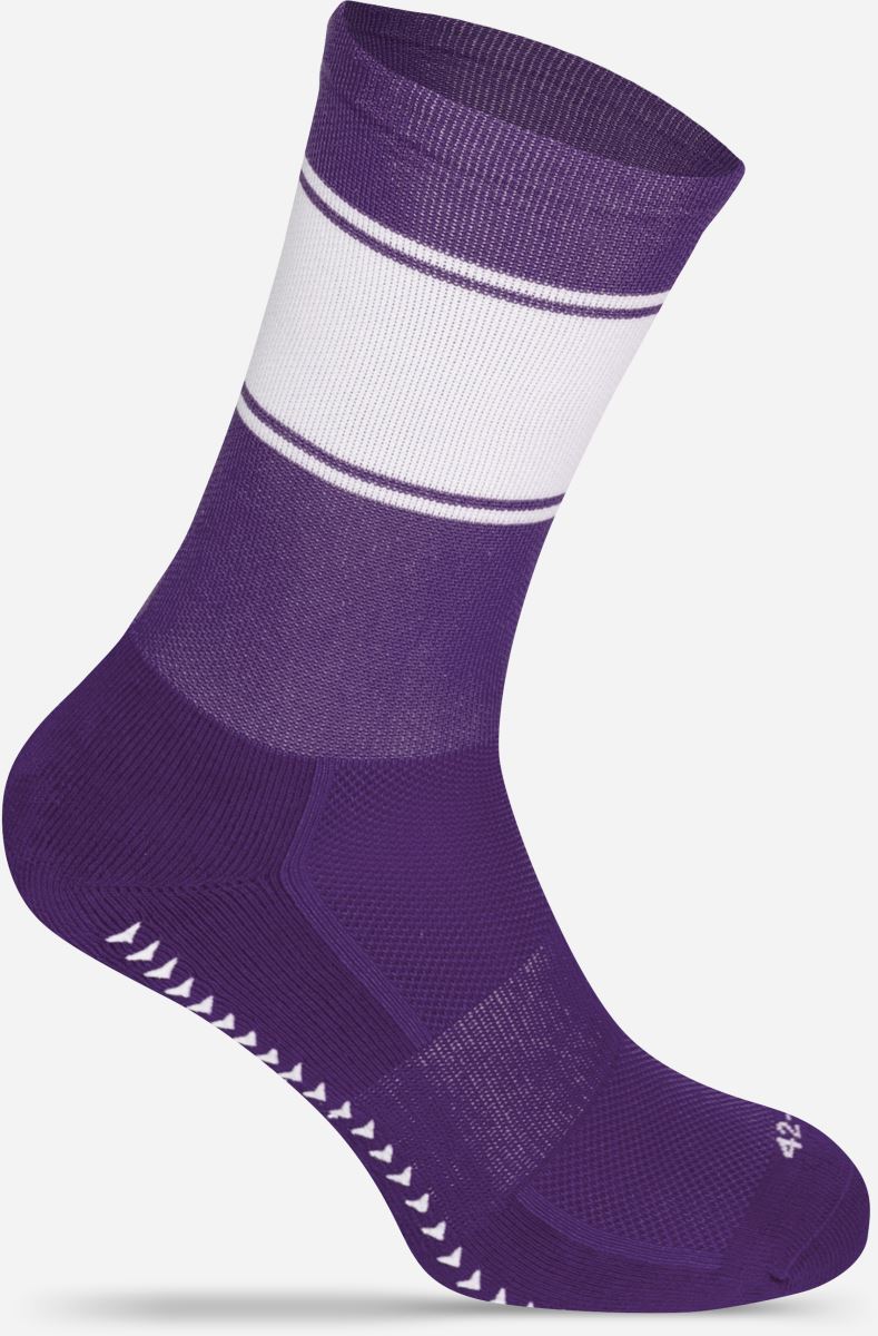 Levně Sportovní ponožky "Ballersocks Light" - purple/white