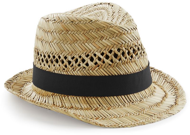 Levně Klobouk v pleteném vzhledu "Summer Trilby" - natural