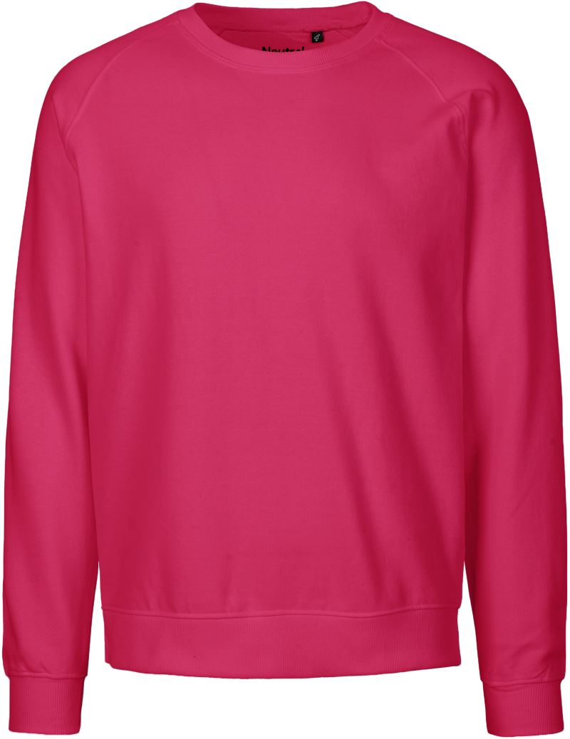 Levně Unisex raglánová mikina z bio bavlny - pink