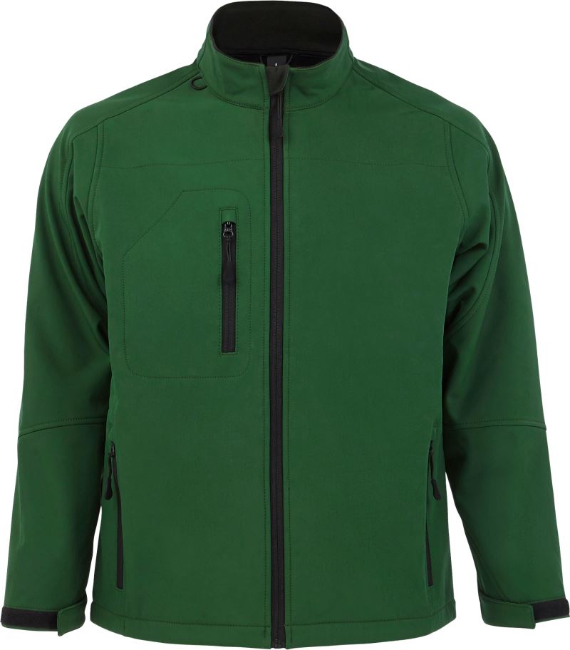 Levně Pánská 3-vrstvá softshellová bunda - bottle green