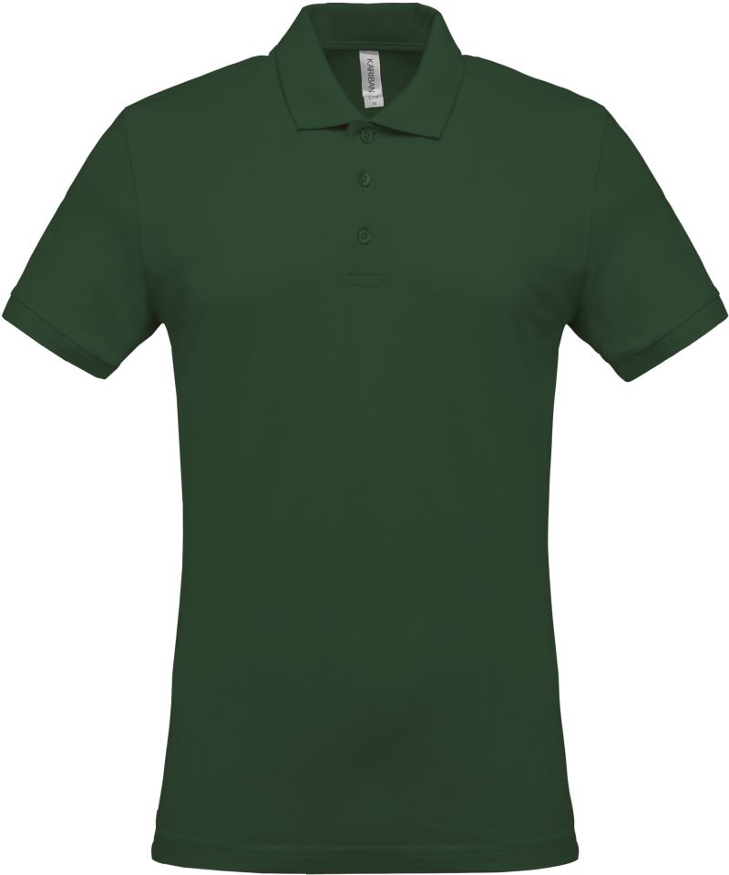 Levně Pánské piqué polo - forest green