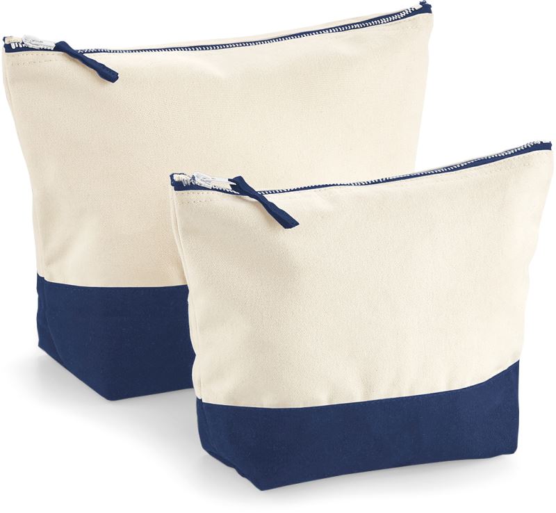 Levně Plátěná toaletní taška - natural/navy