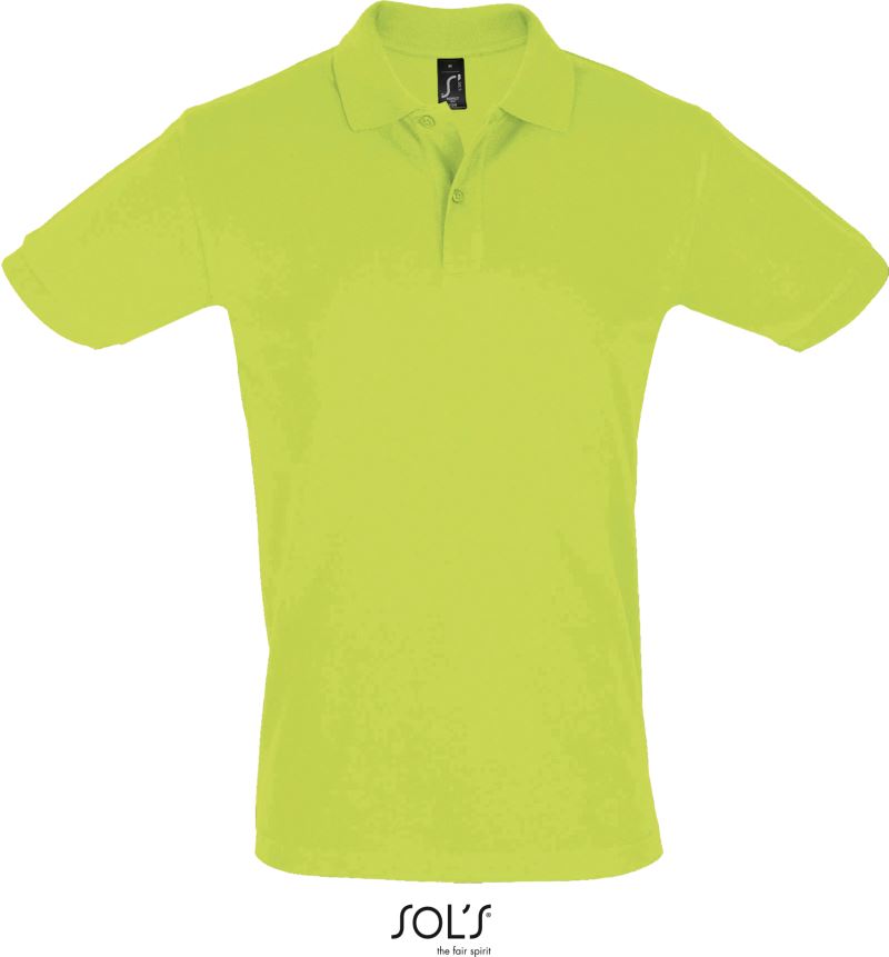 Levně Pánské piqué polo - apple green