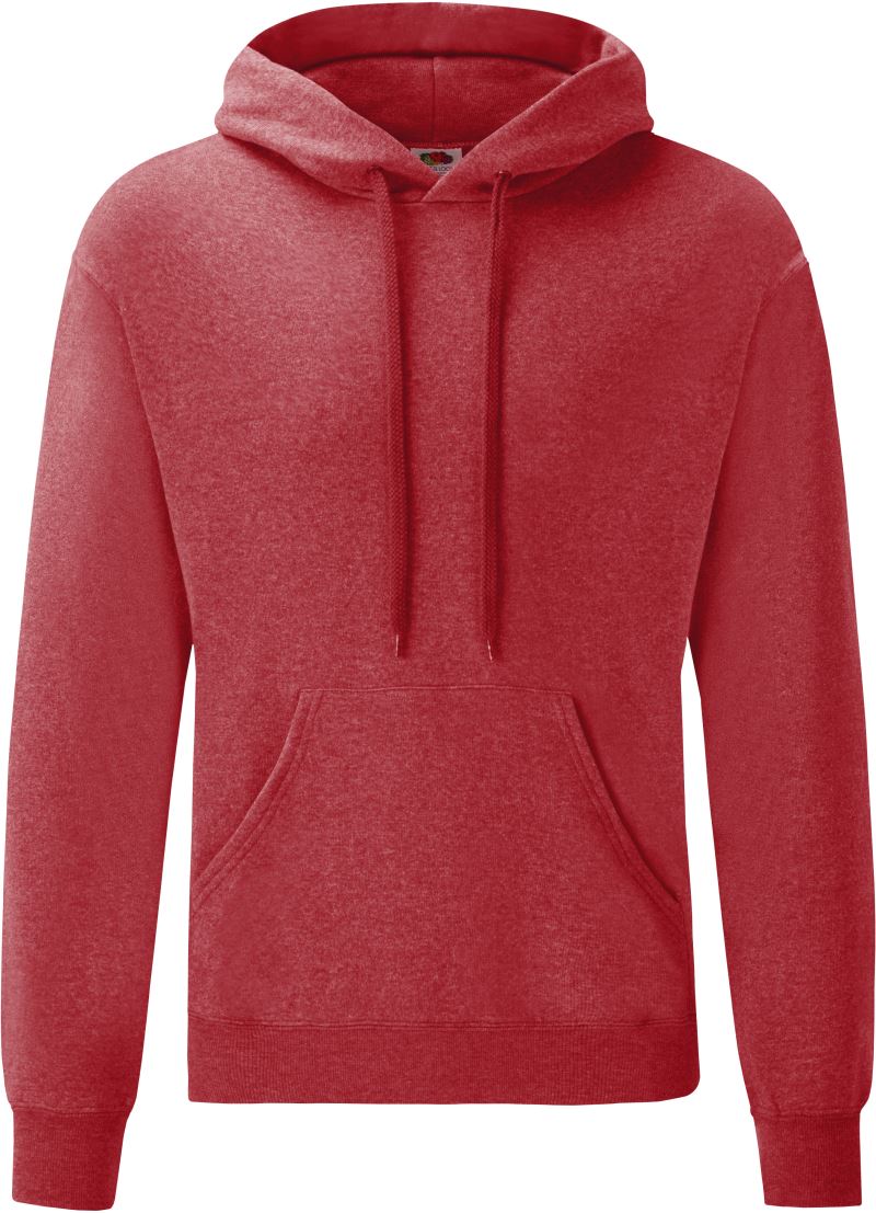 Levně Mikina s kapucí - heather red