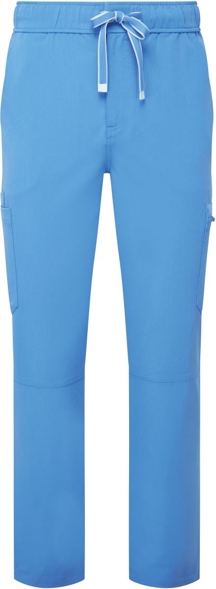Levně Pánské strečové cargo kalhoty - ceil blue