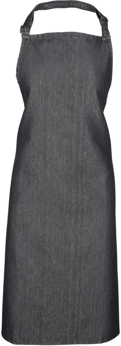Levně Zástěra s laclem "Colours" - black denim