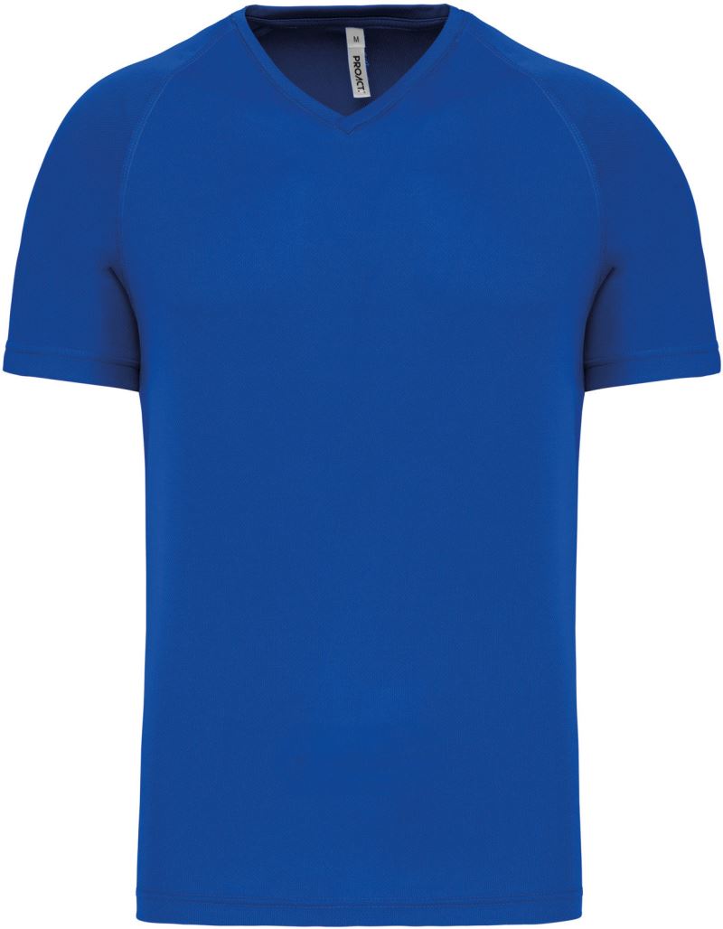 Pánské sportovní tričko s výstřihem do V - sporty royal blue
