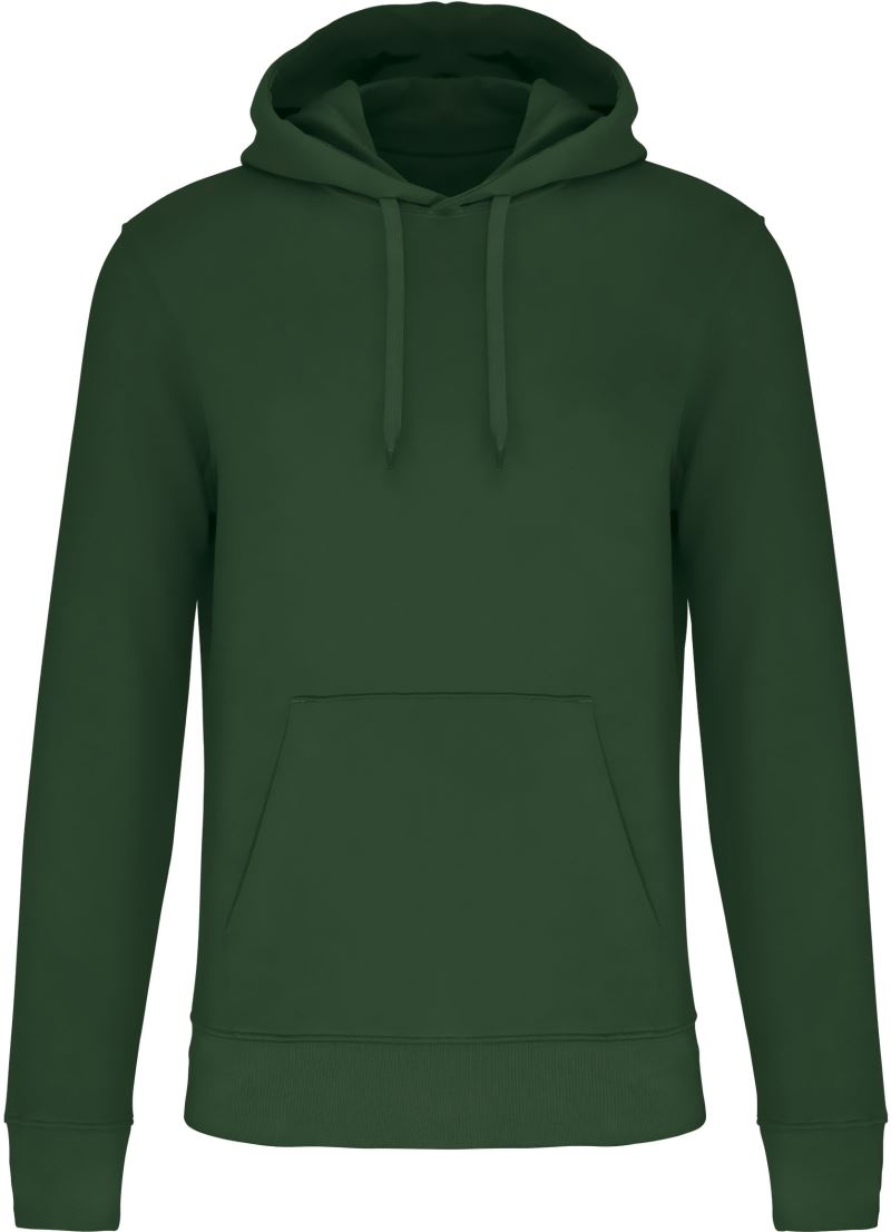 Levně Pánská eco-friendly mikina s kapucí - forest green
