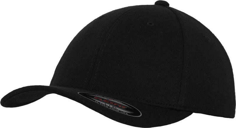 Levně Kšiltovka Flexfit z dvojitého žerzeje - black