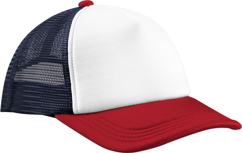 Levně 5 panelová Retro Trucker kšiltovka - navy/red