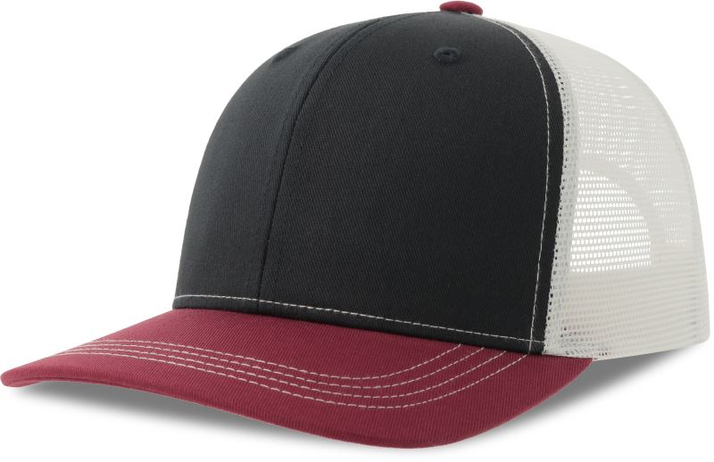 Levně 6 panelová Trucker kšiltovka - navy/cardinal/white