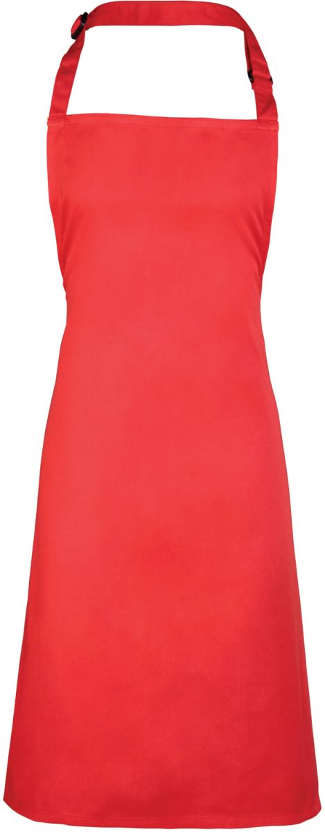 Zástěra s laclem "Colours" - strawberry red