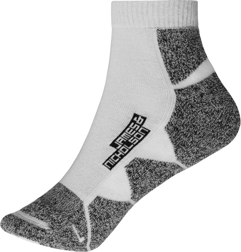 Levně Sportovní teniskové ponožky - white/white