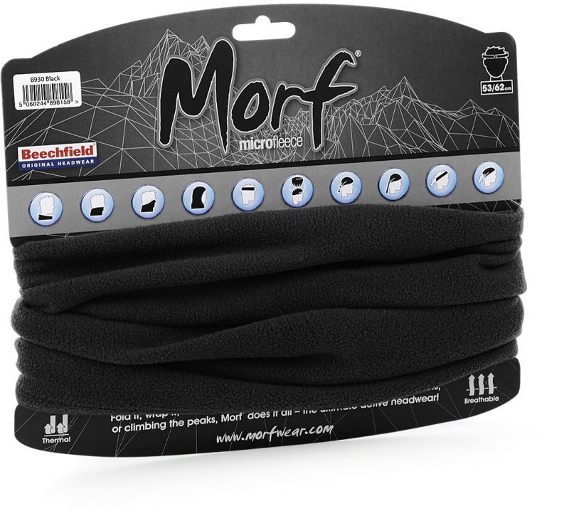 Levně Morf® mikrofleece - black