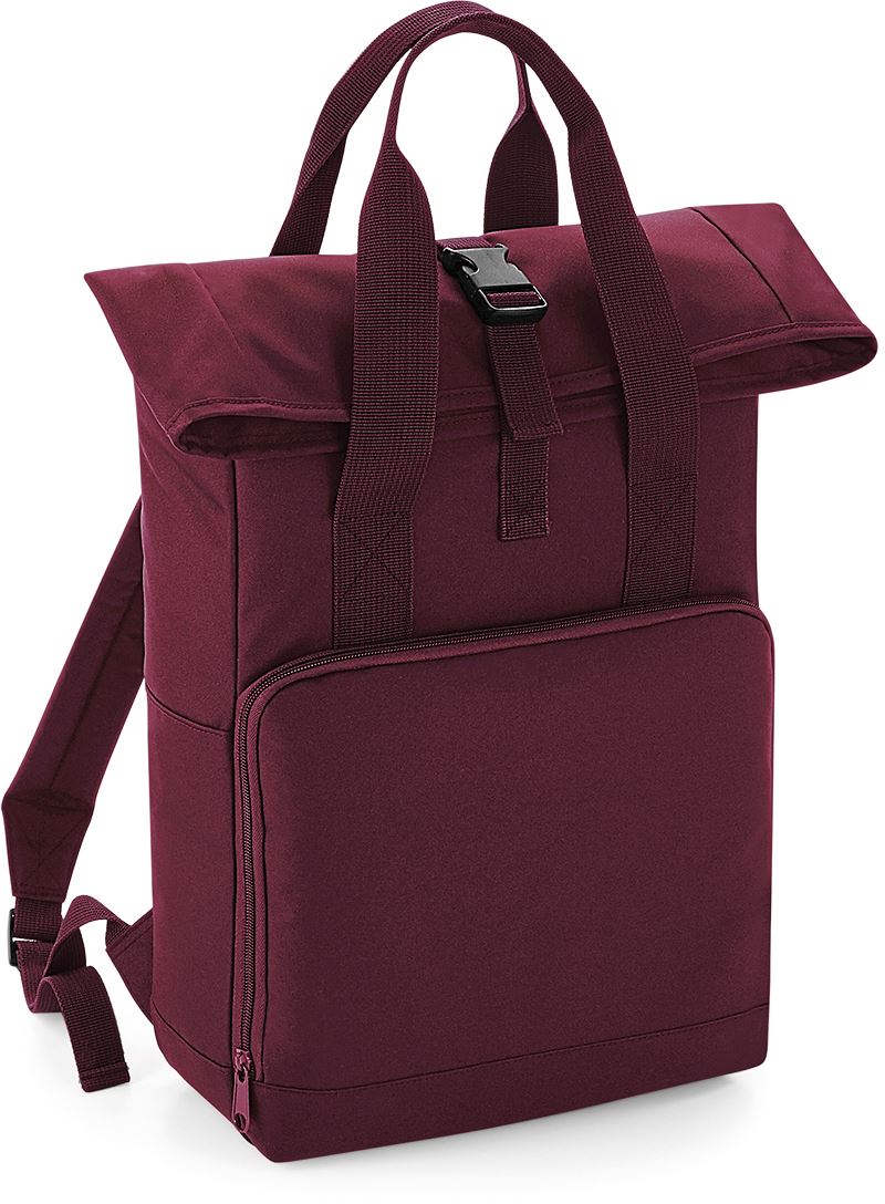 Levně Rolovací batoh s dvojitým držadlem - burgundy