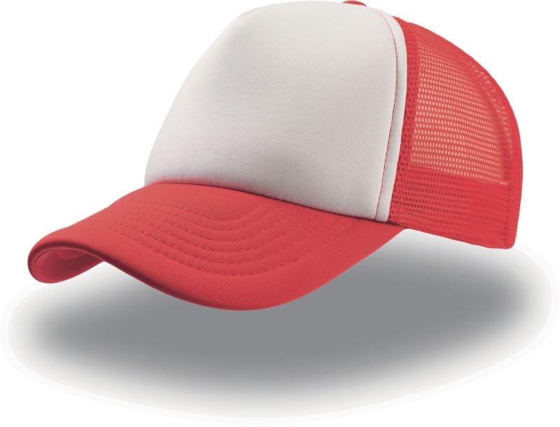 Levně 5 panelová síťovaná kšiltovka - red