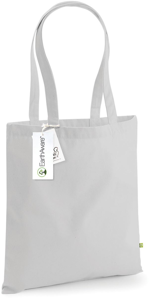 EarthAware™ taška z bio bavlny - light grey