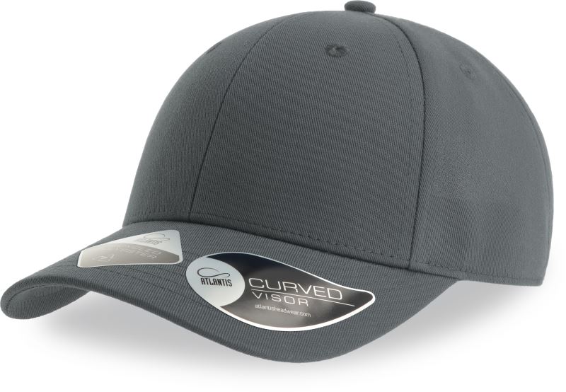6 panelová baseballová kšiltovka - dark grey