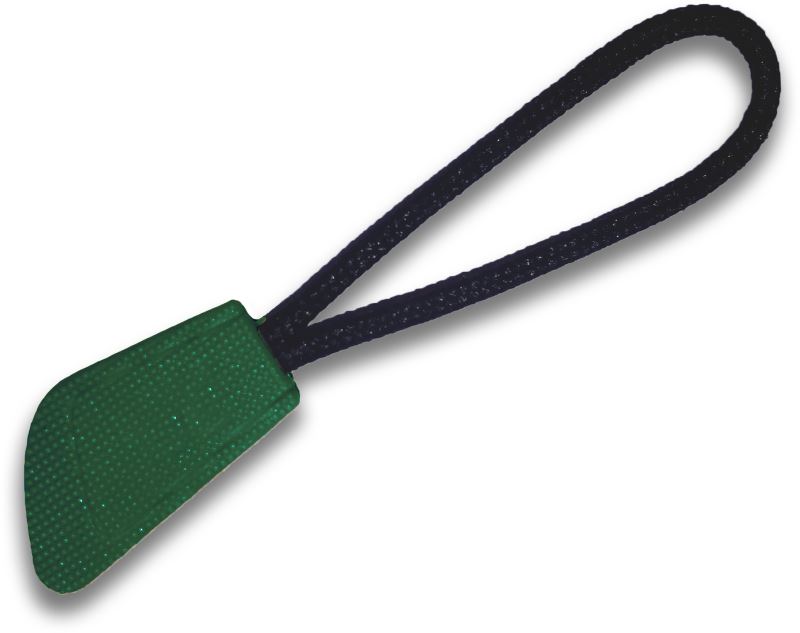 Levně 10 Ks přívěšek na zip - forest green