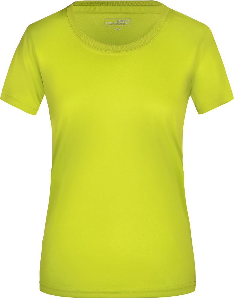 Levně Dámské žerzejové sportovní tričko - acid yellow