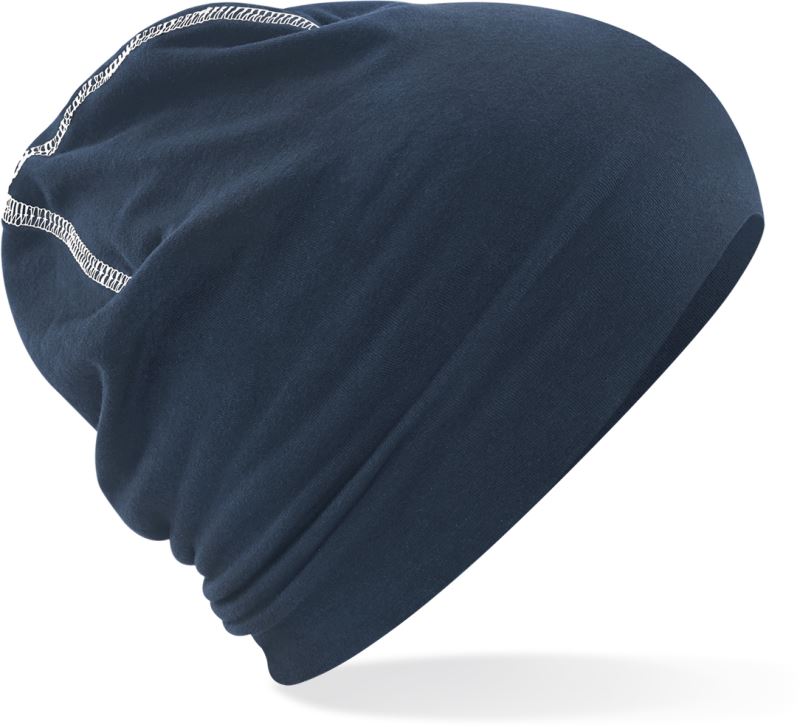 Levně Pletená čepice "Hemsedal" - french navy/white