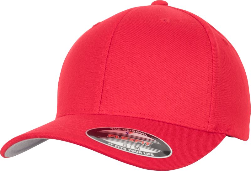 Levně 6 panelová kšiltovka - red