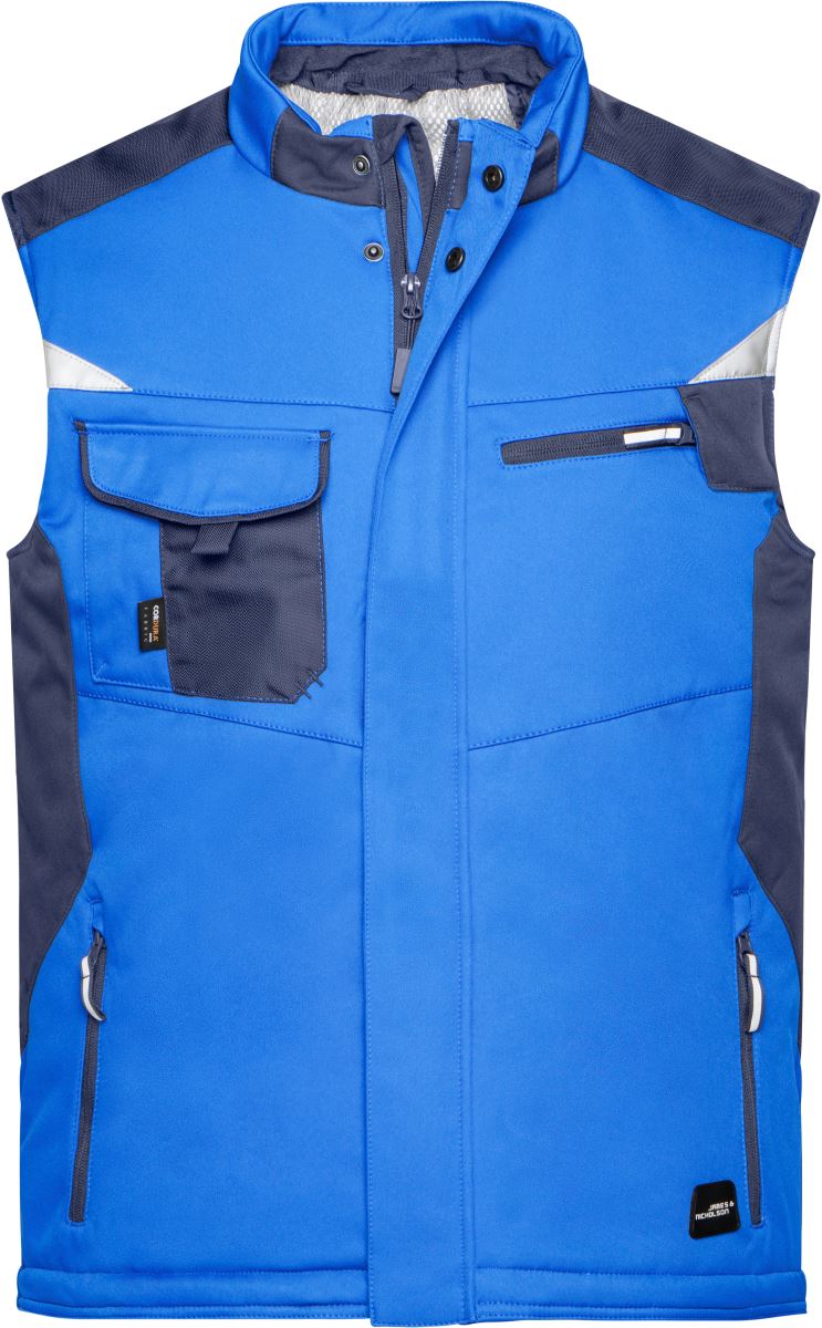 Levně Pracovní zimní softshellová vesta - Strong - royal/navy