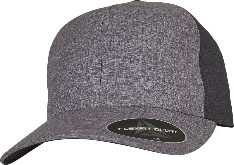 Levně 6 panelová kšiltovka "Delta" - blue melange/charcoal melange