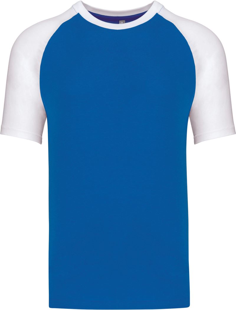 Levně Baseballové tričko - aqua blue/white