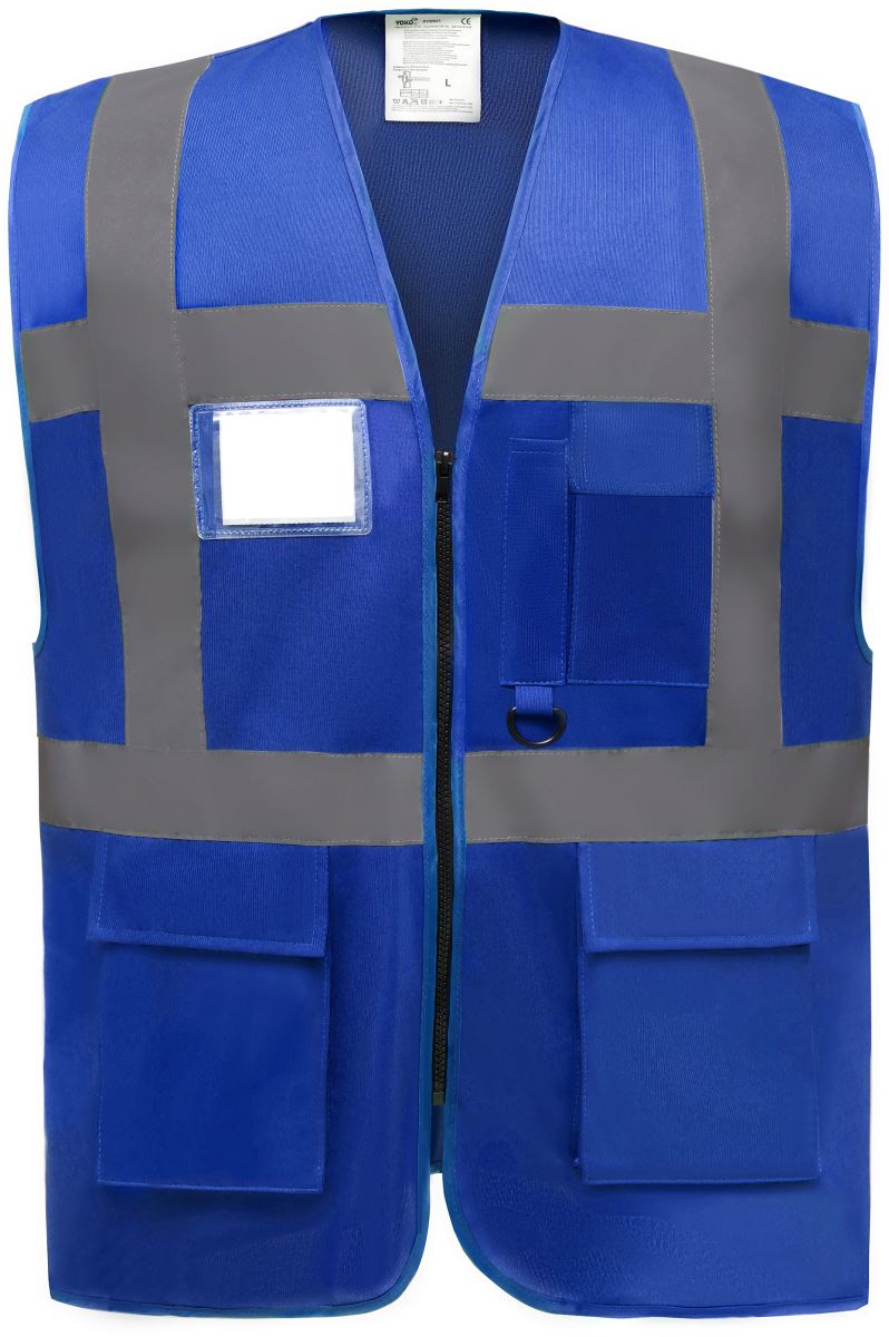 Levně Hi-Vis multifunkční vesta - royal blue