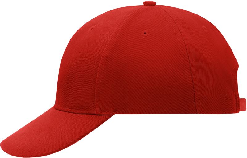Levně 6 panelová kšiltovka vyztužená - red