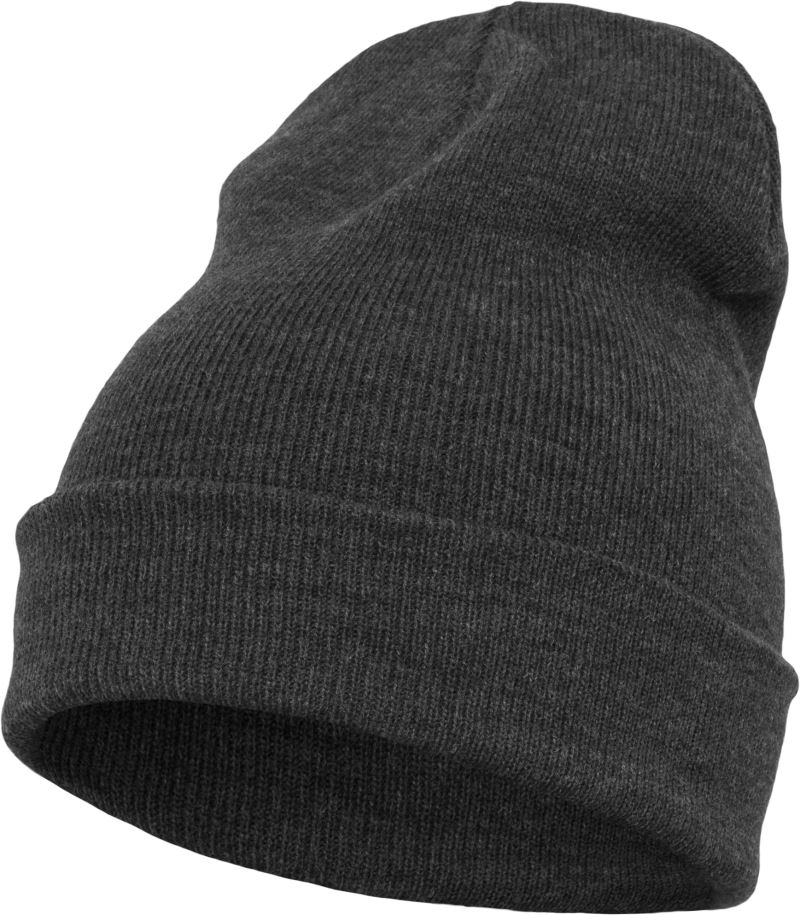 Levně Dlouhá pletená čepice - charcoal