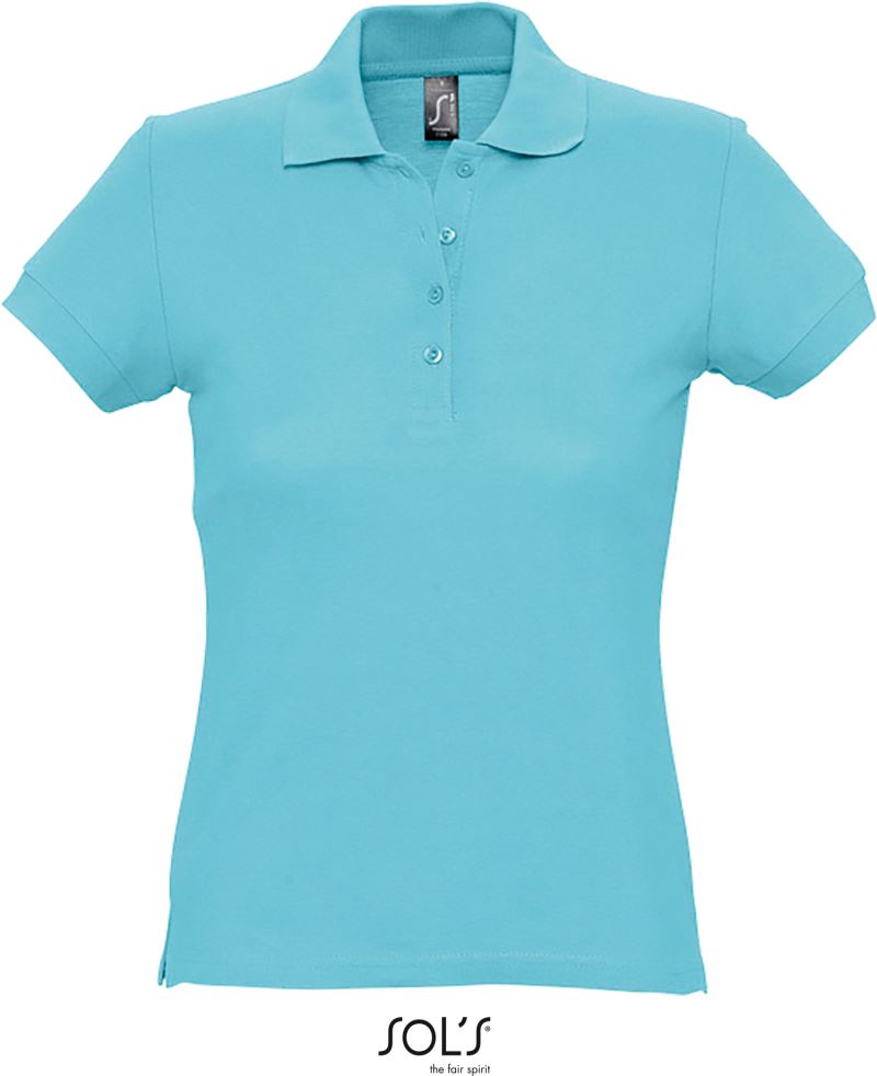 Levně Dámské piqué polo - atoll blue