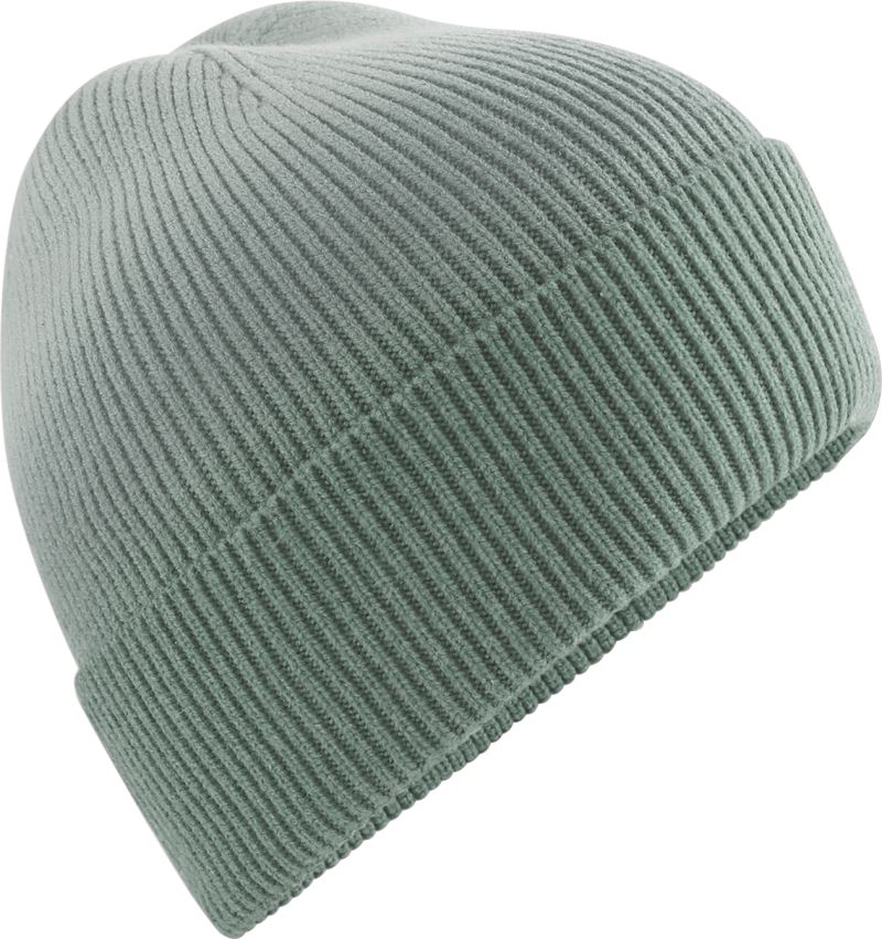 Levně Pletená čepice - dusty green dip dye