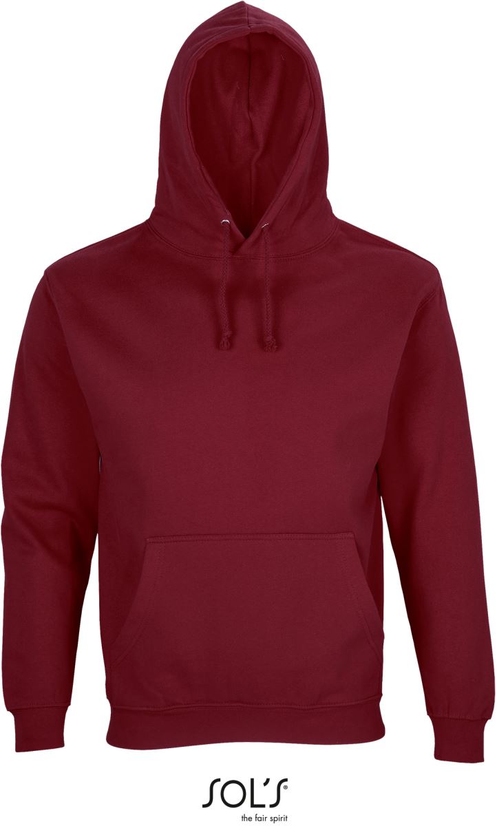 Levně Unisex mikina s kapucí - burgundy