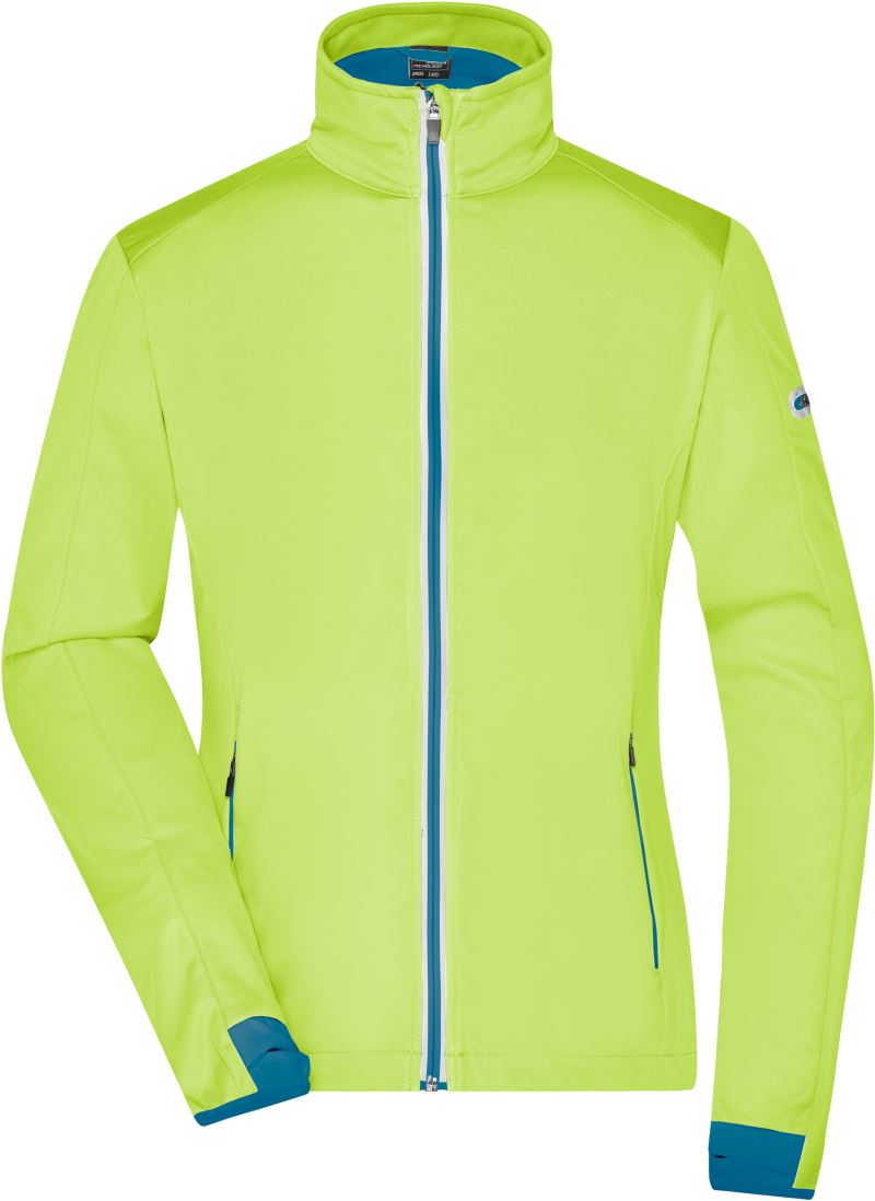 Levně Dámská 3-vrstvá sportovní softshellová bunda - bright yellow/bright blue