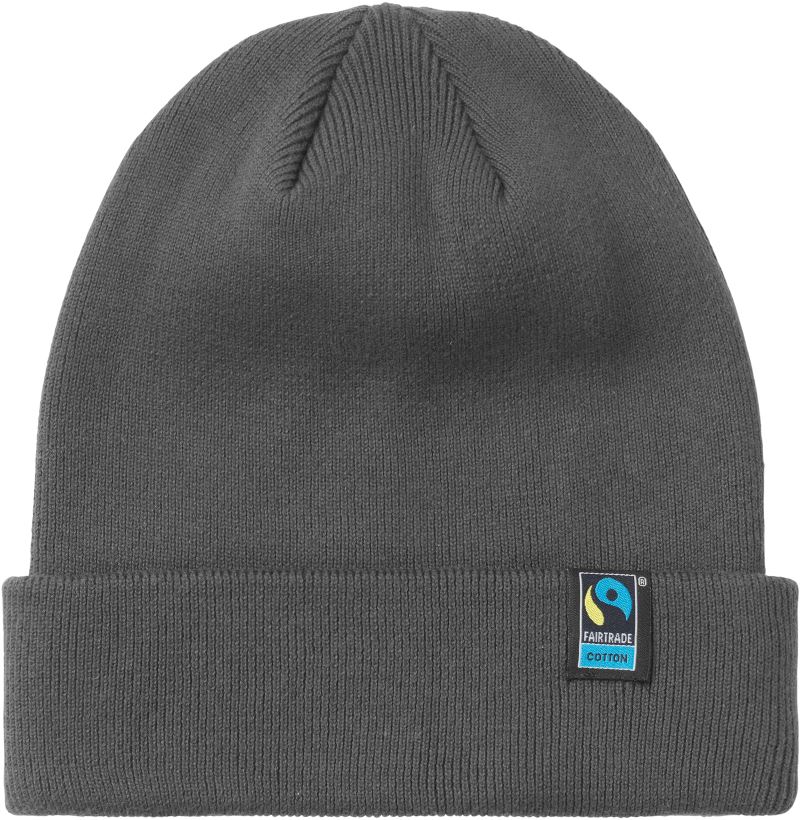 Pletená bio fairtrade čepice - charcoal