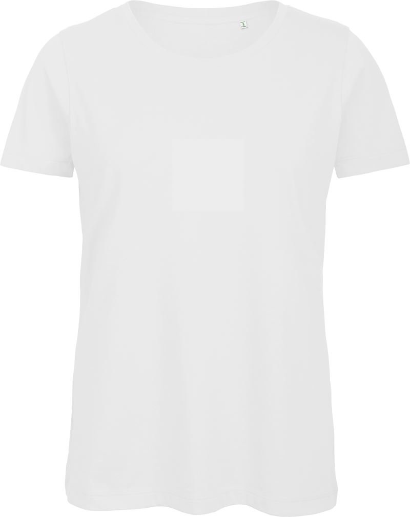 Levně Dámské tričko Medium Fit z bio bavlny - white